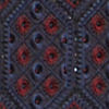 Sapphire Blue Hexagon Patterned Jacket Set